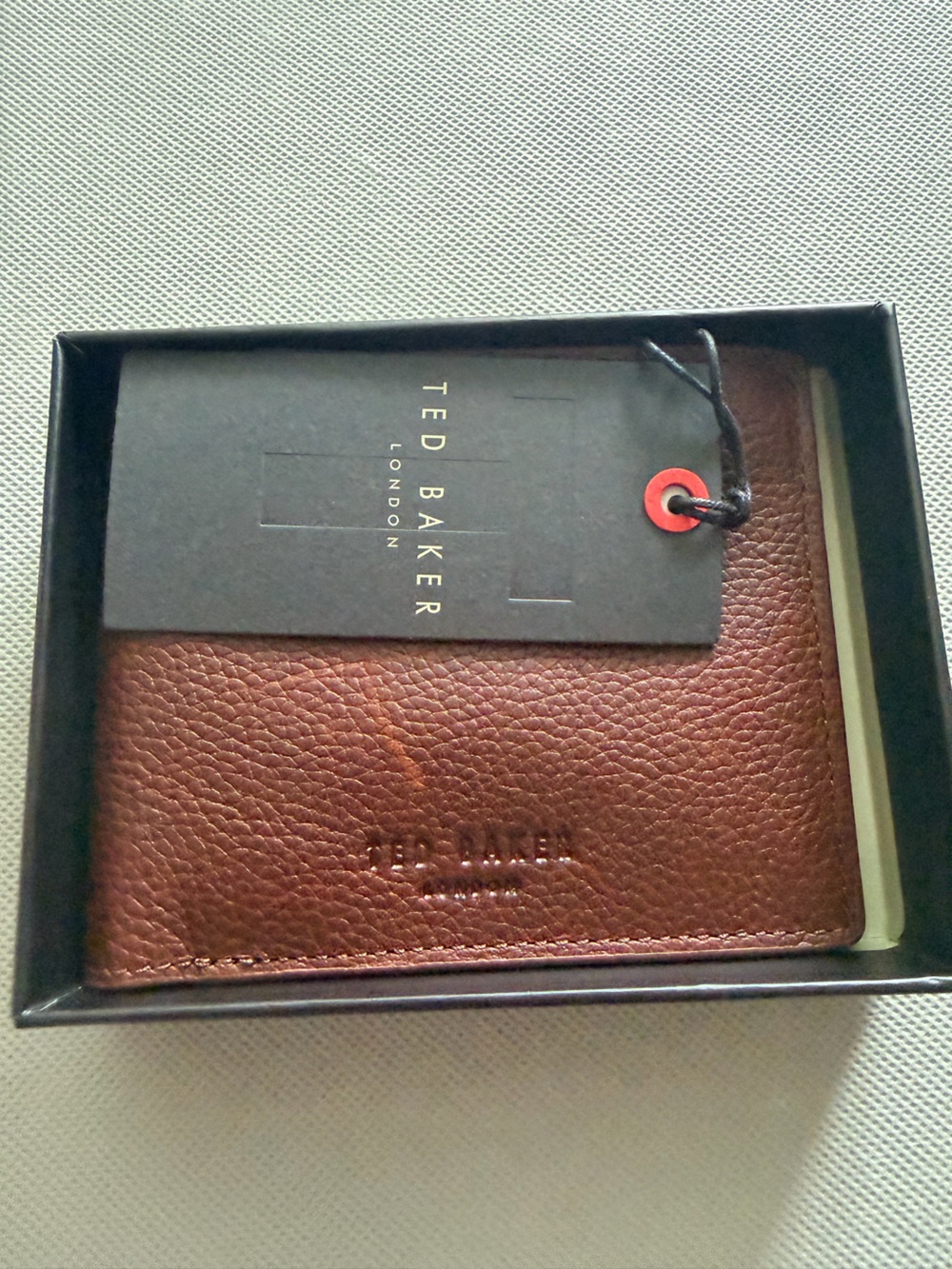 Ted Baker Dark Brown Leather Bifold Wallet
